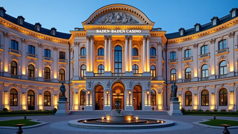 Les événements majeurs à ne pas manquer au casino Baden cette année