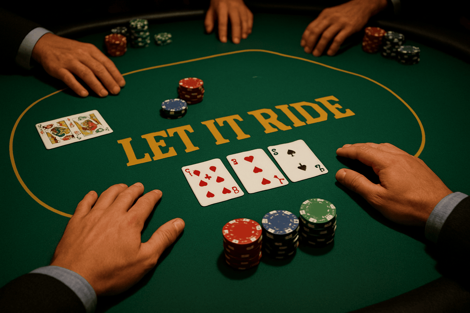 Débutants : comment jouer au Let It Ride sans erreurs